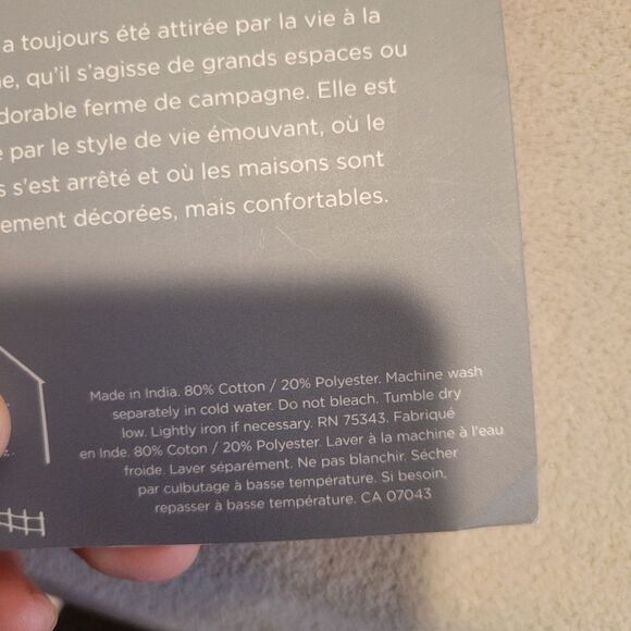 The Farmhouse Red and Gray Placemats Set valentine's day - Picture 3 of 3